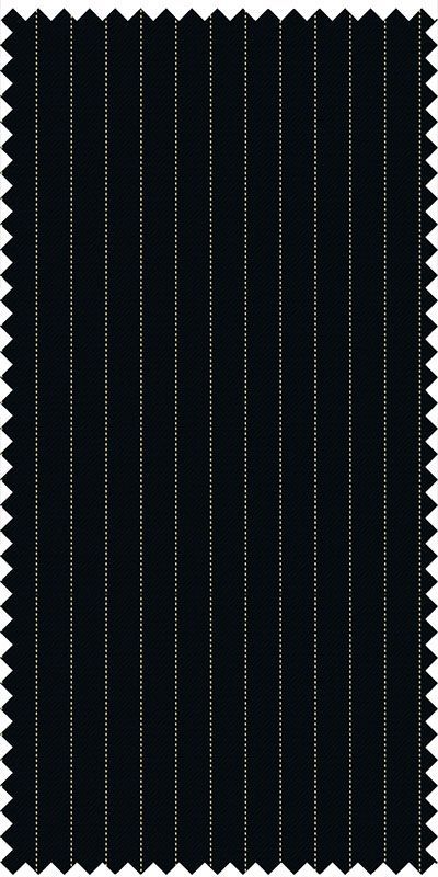 S024-Rochester Black Pinstriped Custom Suit