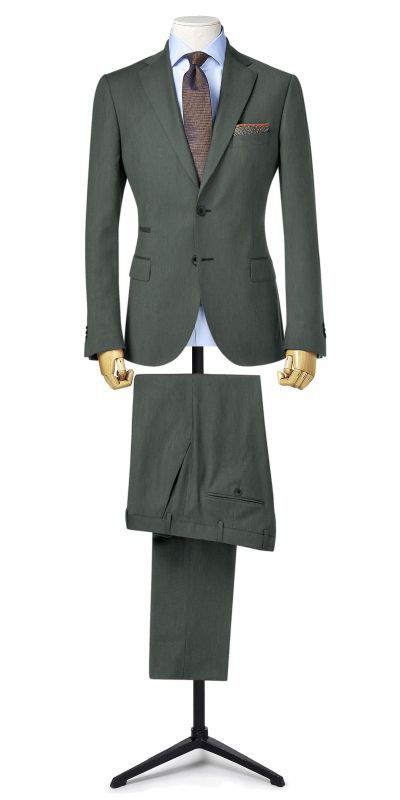 S023-Conwy Limestone Grey Custom  Suit