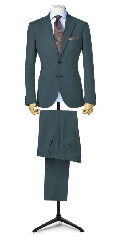 S027-Osaka Steel Grey Matty Weave Custom suit